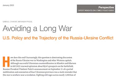 Image - Informe RAND: Evitar una guerra prolongada: los analistas calculan los riesgos para Estados Unidos de prolongar el conflicto en Ucrania