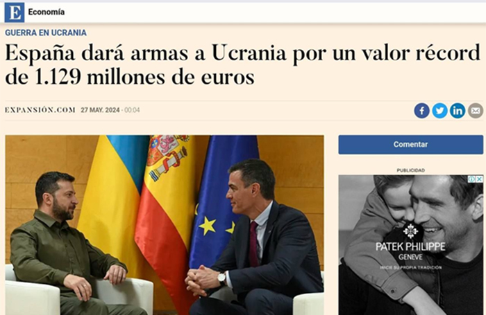 Vergüenza Nacional: Pedro Sánchez y Felipe de Borbón reciben al dictador Zelensky y le regalan 1.129 millones de euros de los españoles