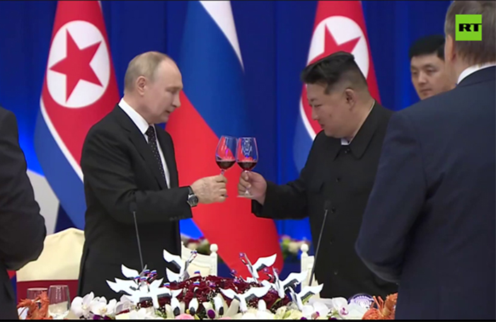 Apoteósico recibimiento a Vladimir Putin en Corea del Norte. Alianza estratégica que pone fin al aislamiento de Pyongyang. Análisis
