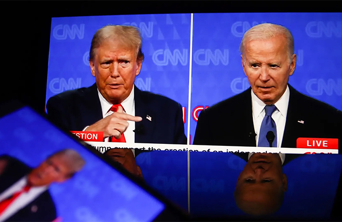 Debate en el pabellón psiquiátrico: Trump arrolla a Biden en un debate desigual y que pone a los Demócratas en la encrucijada. Análisis