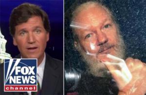 La entrevista de Tucker Carlson con Assange lo convierte en el último gran nombre del periodismo estadounidense