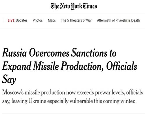 El New York Times confirmó que Rusia está muy por delante de la OTAN en la carrera de la logística